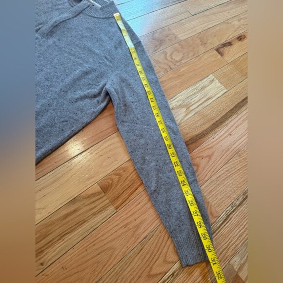 Johnnie O Cashmere Sweater Men’s Large Beige Speckle Soft Pullover Logo 1/4 Zip - Picture 12 of 14